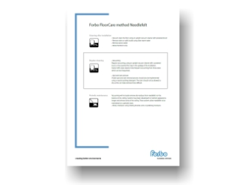 Forbo FloorCare method needlefelt